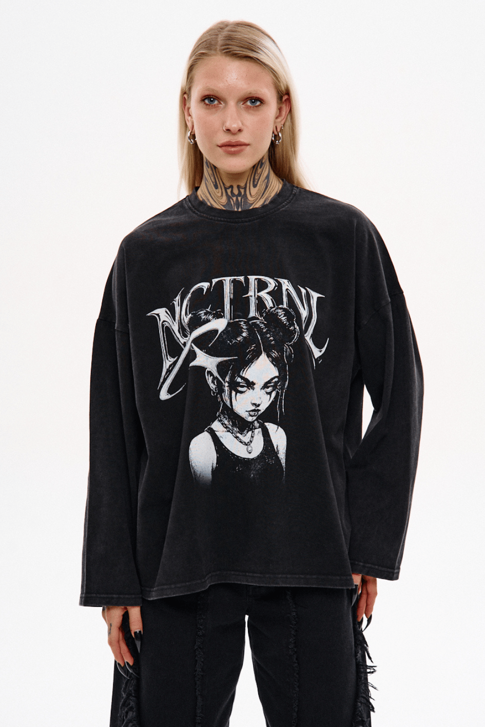 Лонгслів NCTRNL з вареним ефектом "Angry" TURWEAR