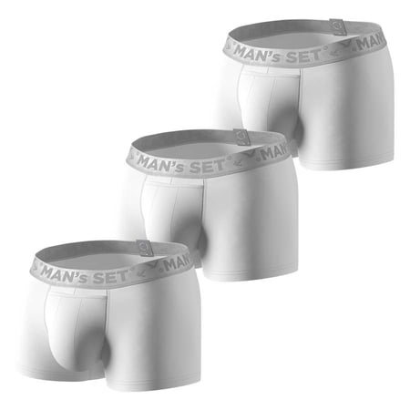 Комплект трусов Classic 1.2 Silver Series, белый, 3шт MansSet