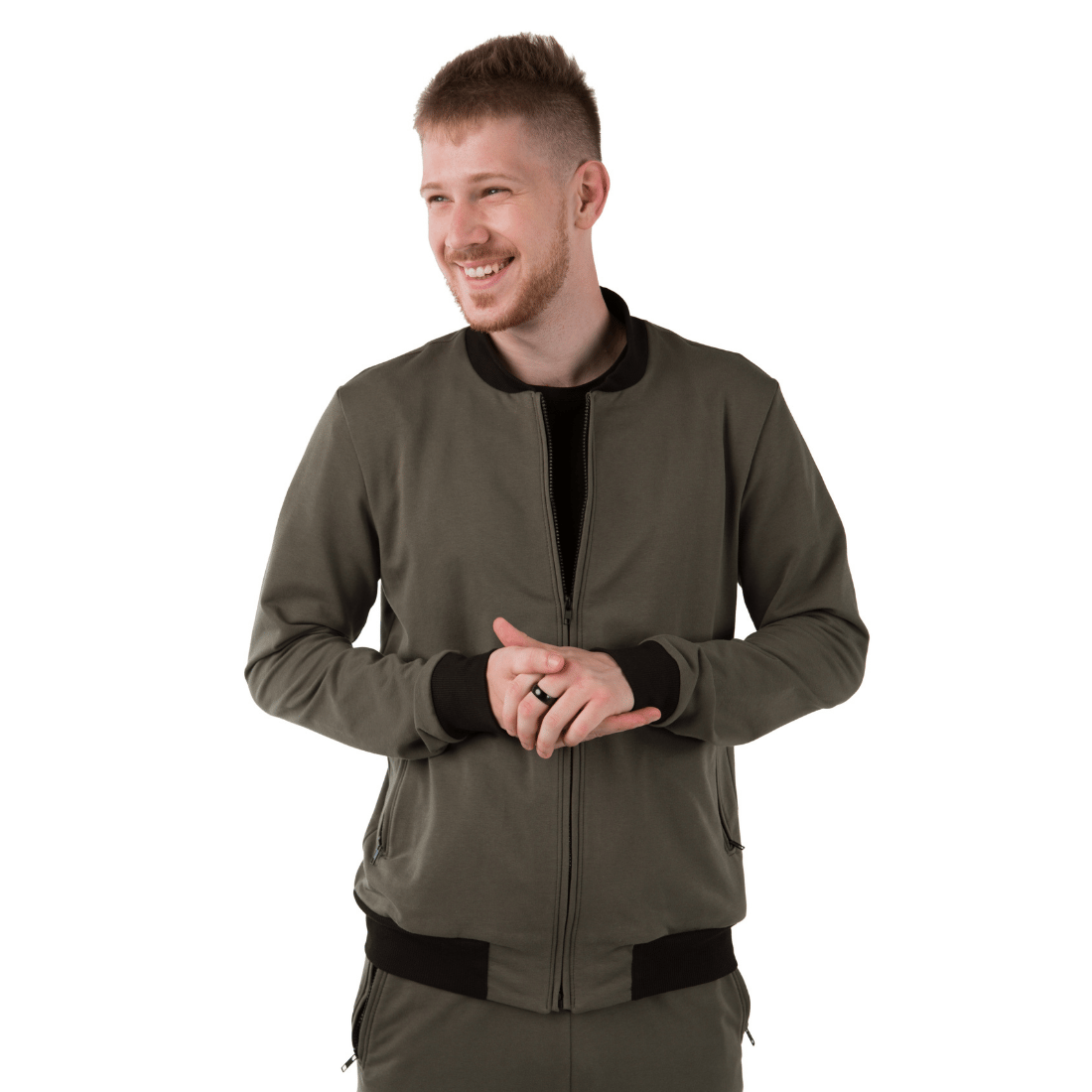 Бомбер двонитка, хакі MansSet