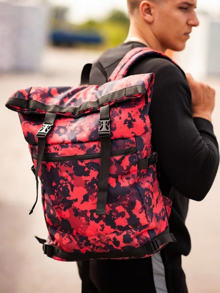 Рюкзак Rolltop BEZET Red camo'19
