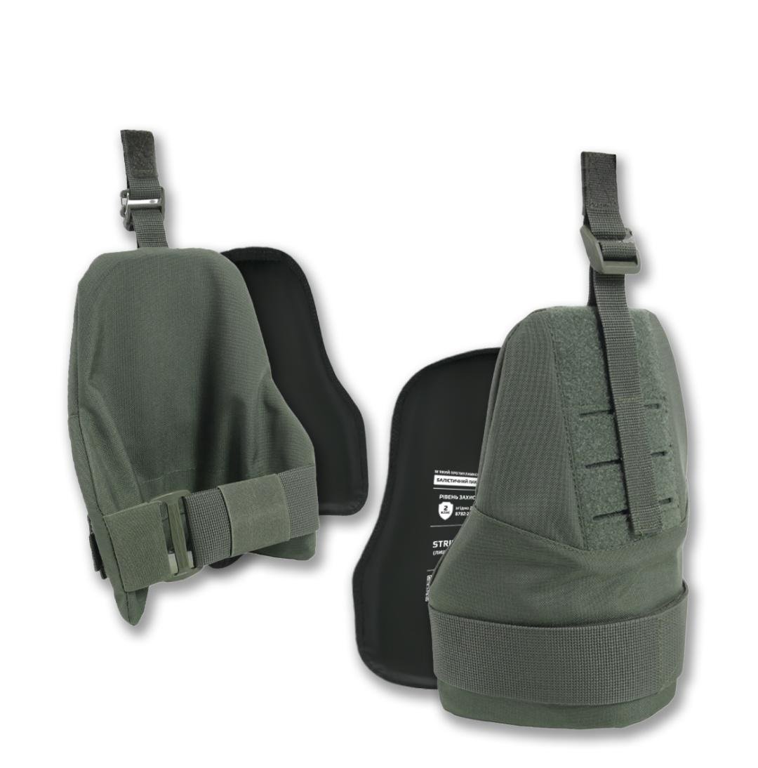 Захист плечей Kiborg з балістичним захистом 2 клас Militex Хакі KIBORG