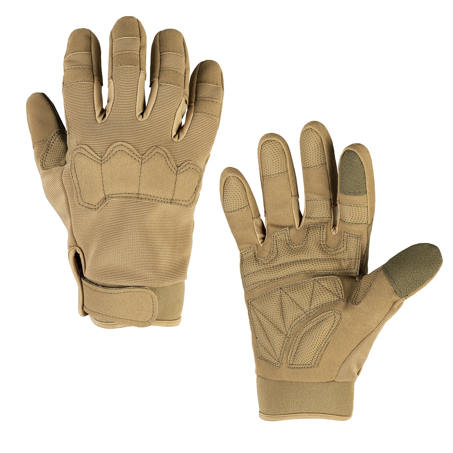 Рукавички тактичні повнопалі сенсорні Prometey UAD Койот