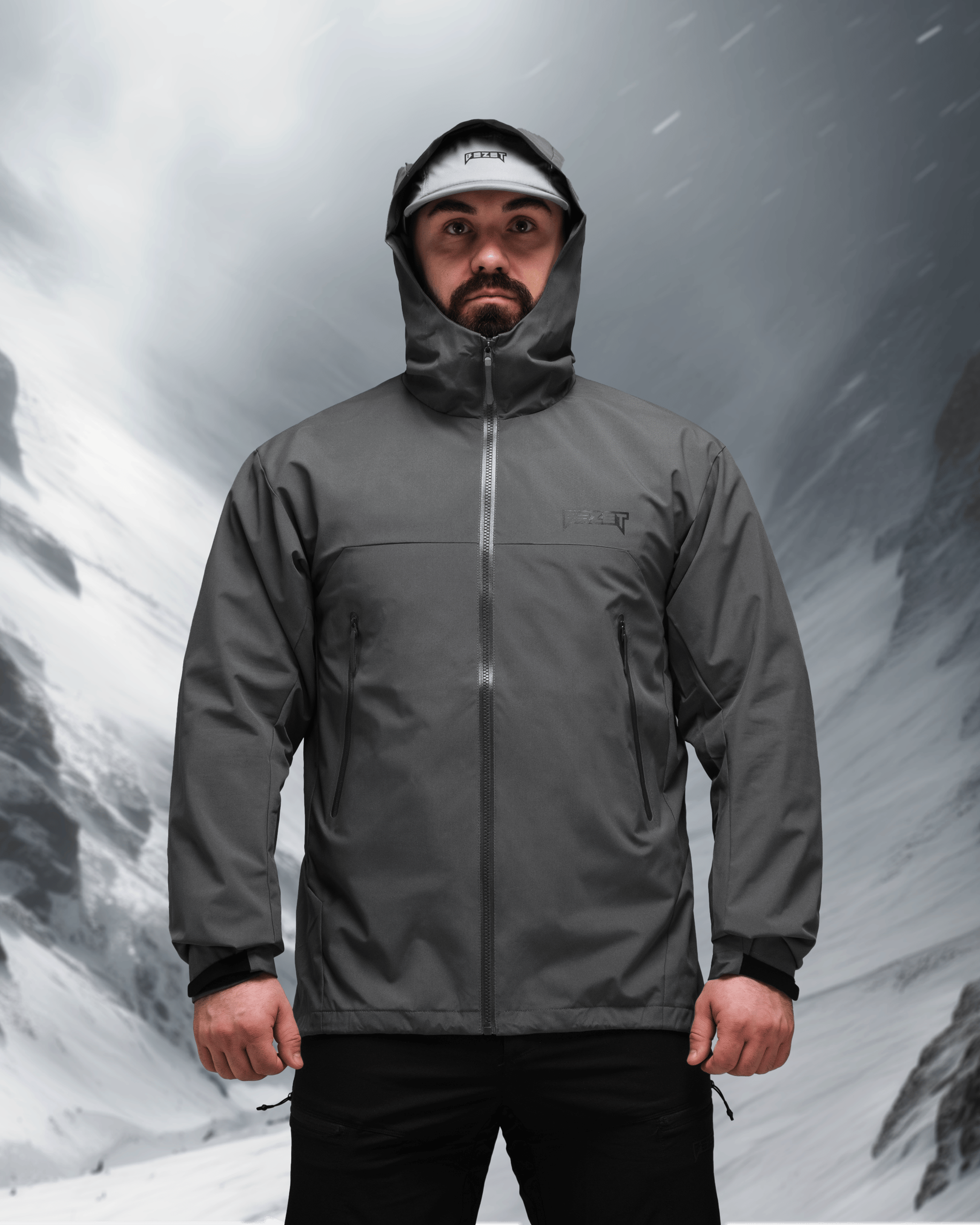 Куртка вітрівка BEZET WindBreaker сірий - Фото 2