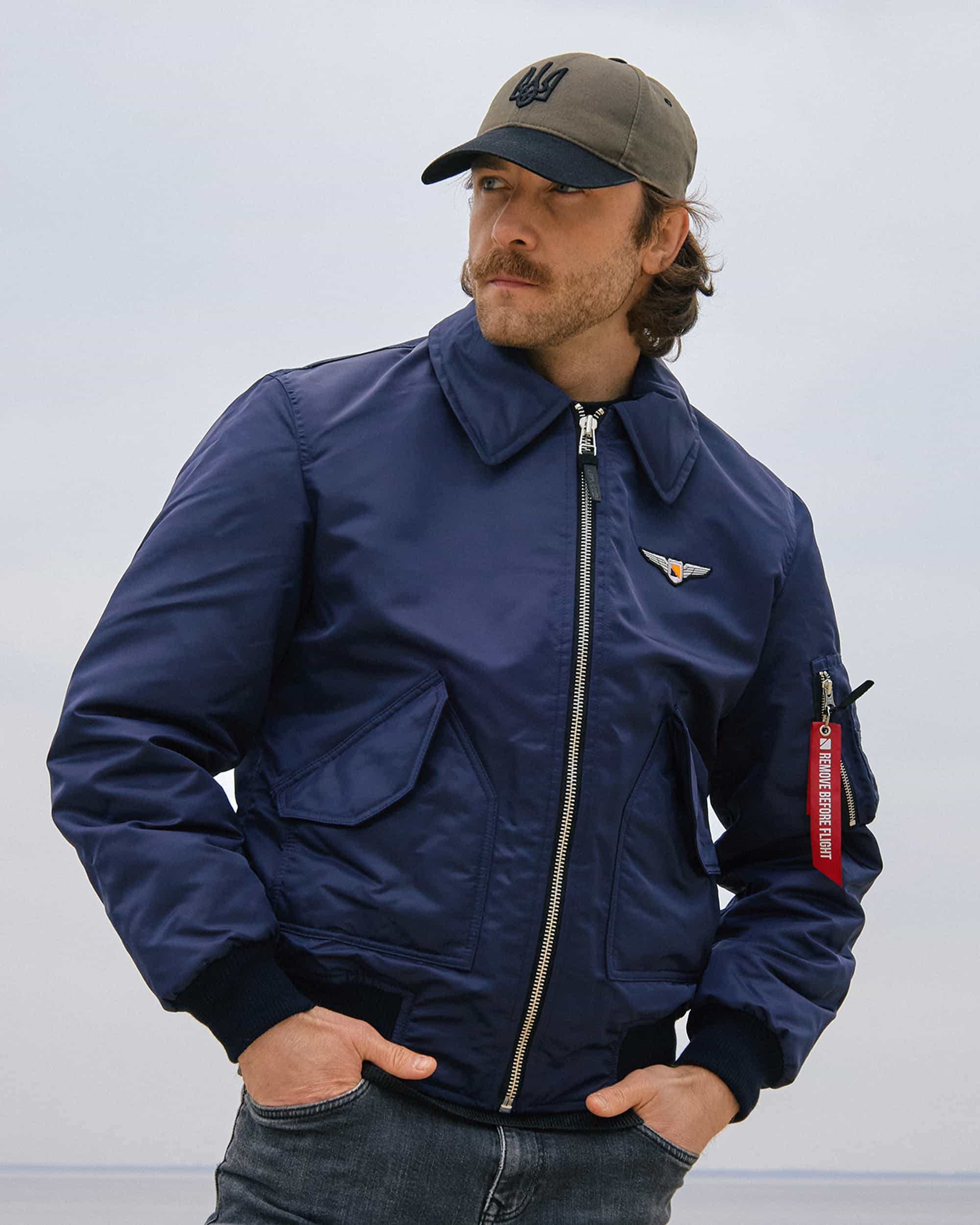 Бомбер CWU синій Olymp