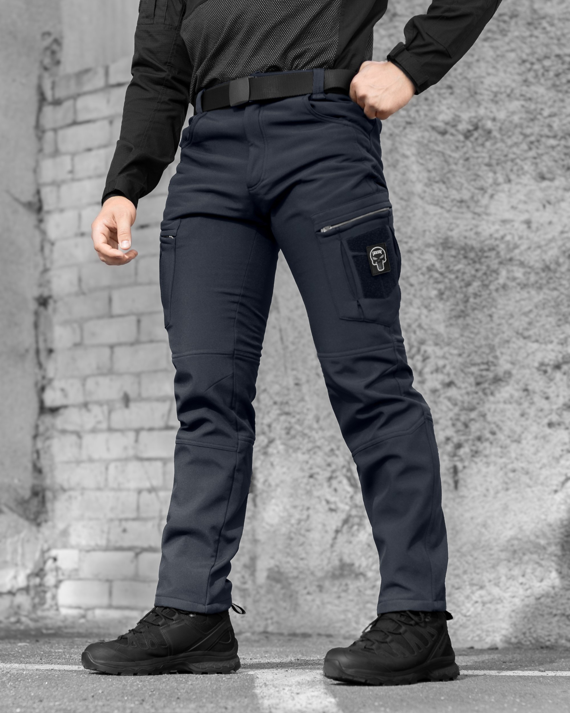 Штани карго тактичні Softshell BEZET Ешелон темно-сірий - Фото 2