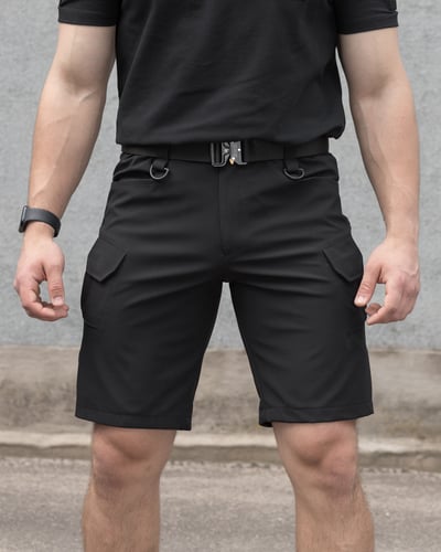 Шорти карго тактичні BEZET Байрактар чорний - Фото 6