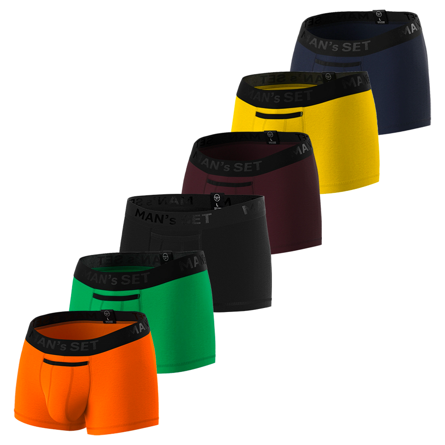 Комплект трусов Classic Black Series, 6шт MansSet