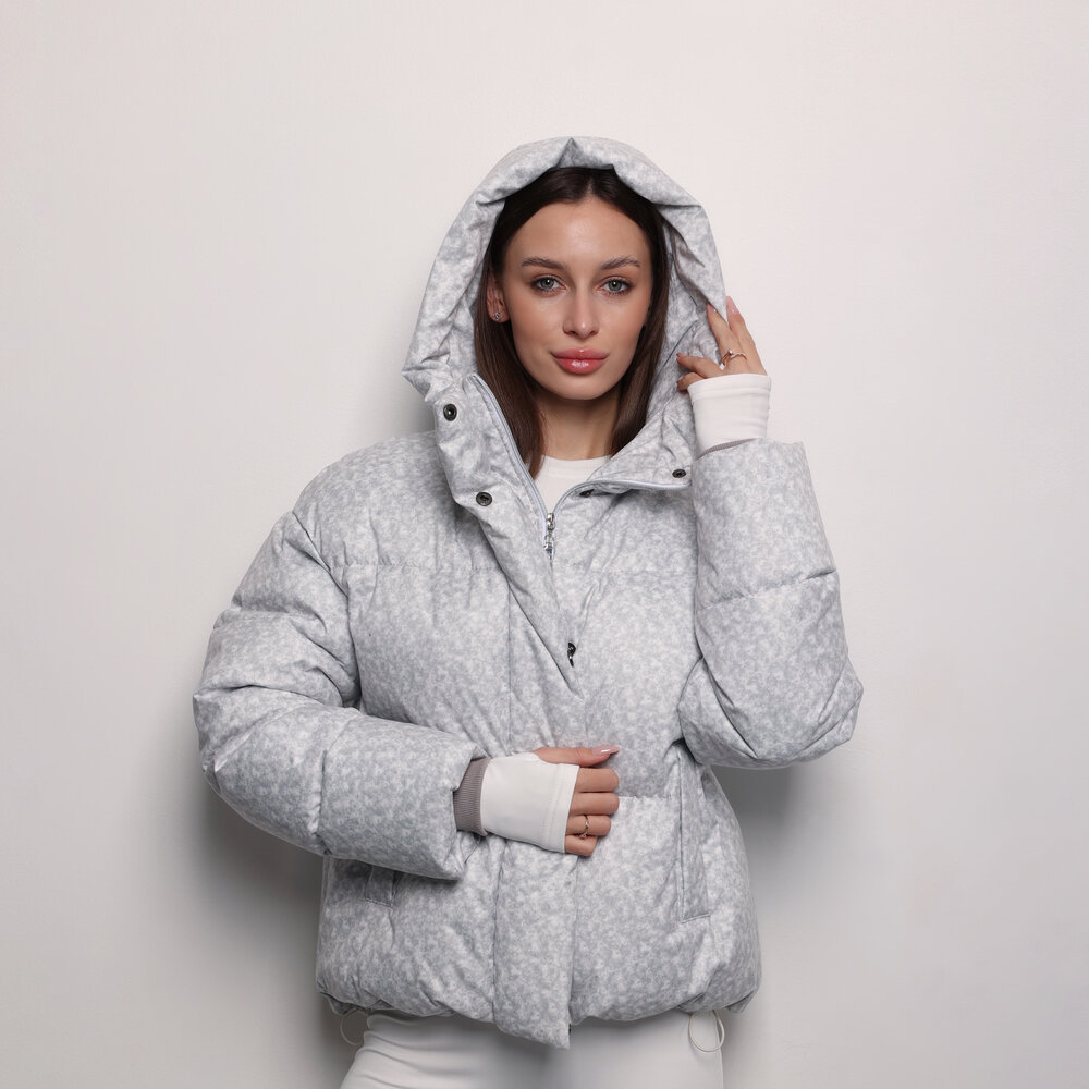 Куртка Slavni водоотталкивающая светло-серая. Куртка Slavni Dream Женская светло-серая