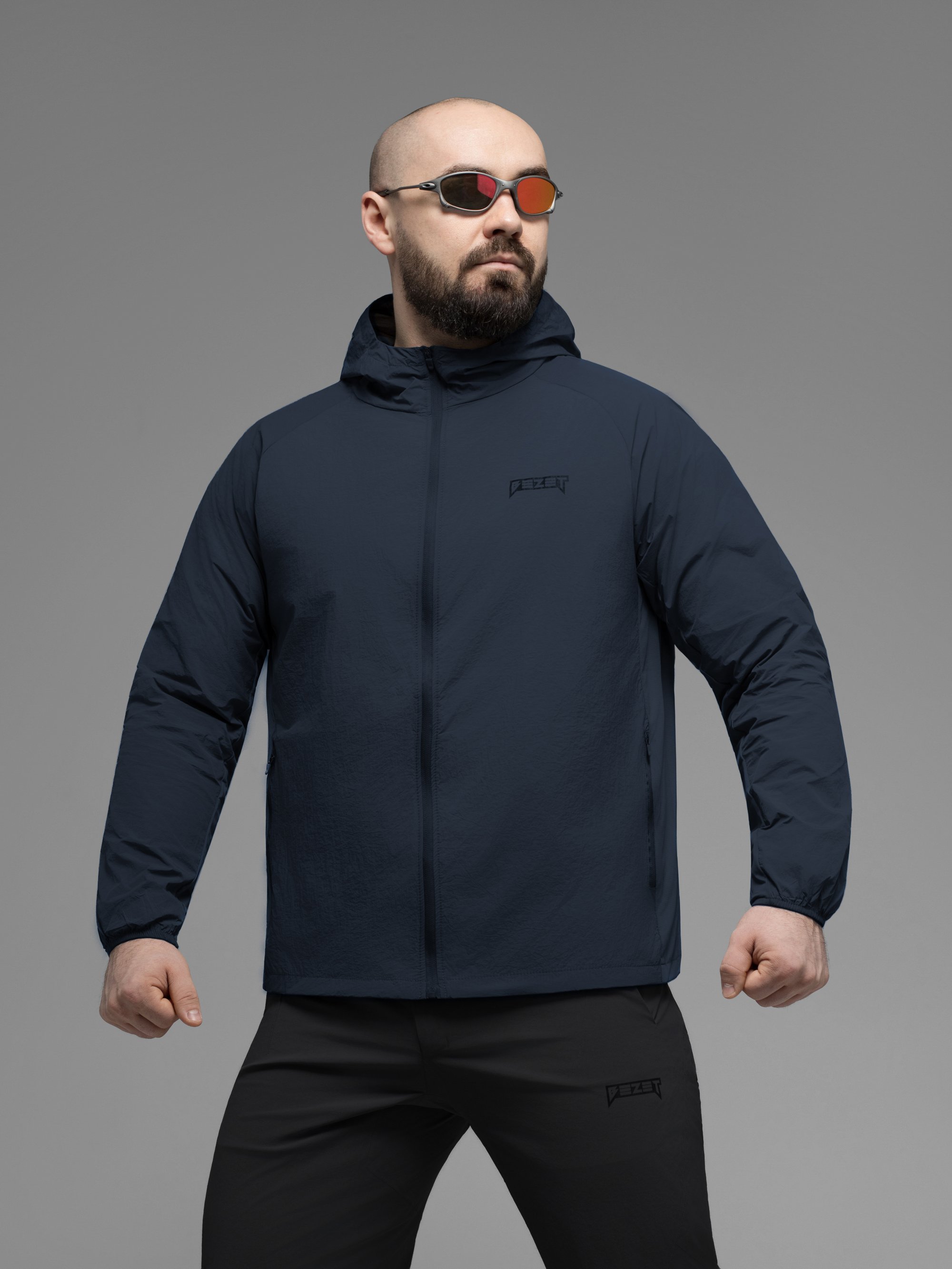Куртка вітрівка BEZET Solguard UV 100 синій