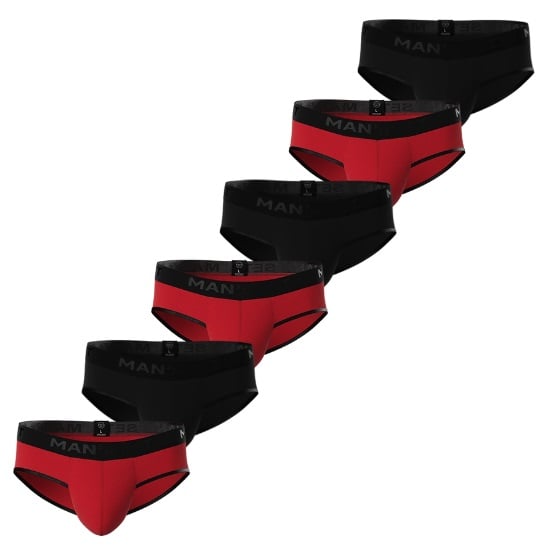 Комплект трусов Slips Black Series, 6шт MansSet