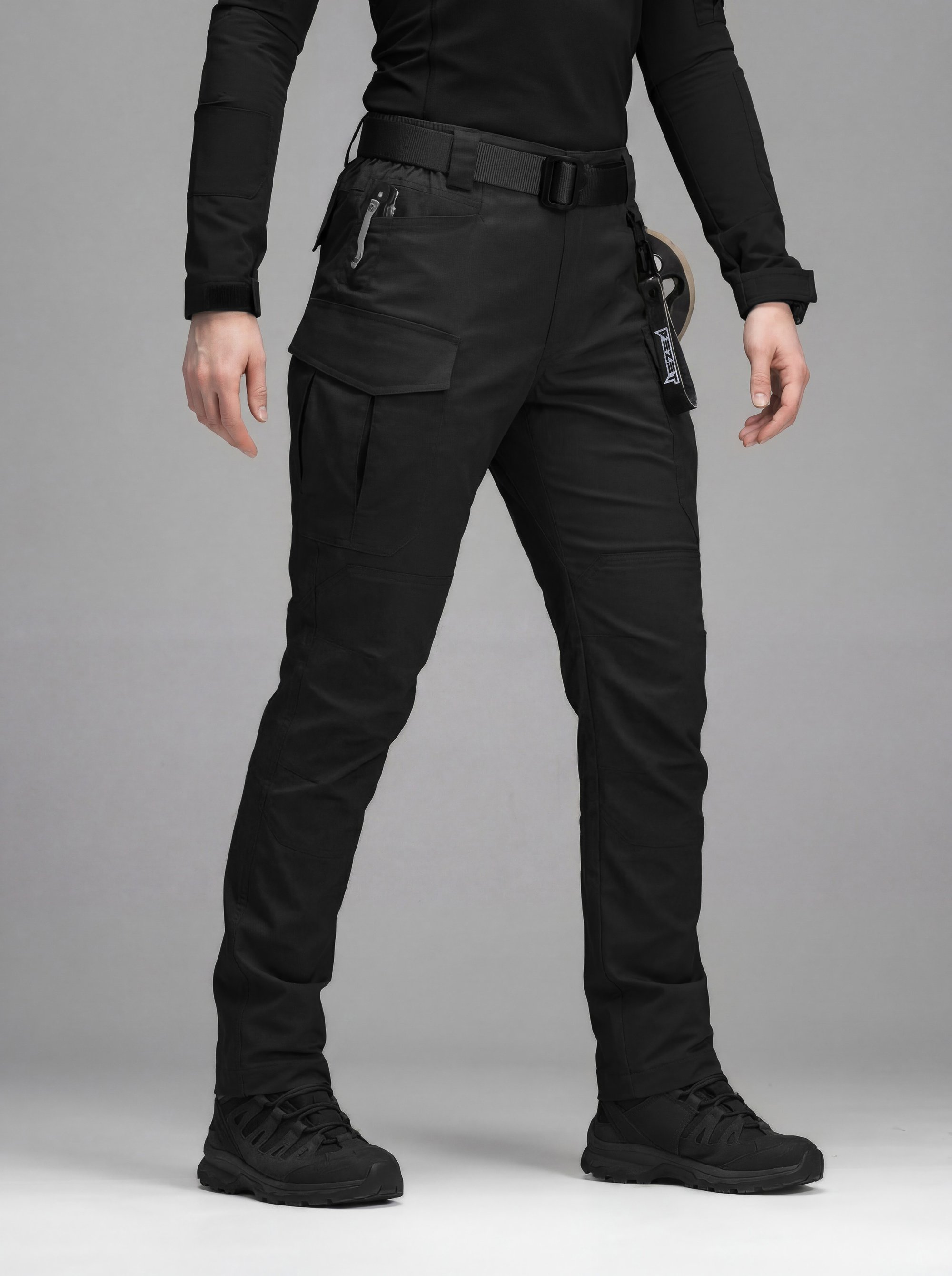 Штани жіночі карго тактичні BEZET Ranger чорний - Фото 3