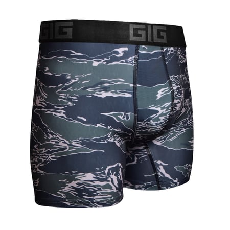 Трусы Dynamic удлиненные. Black Tiger Stripes Camo