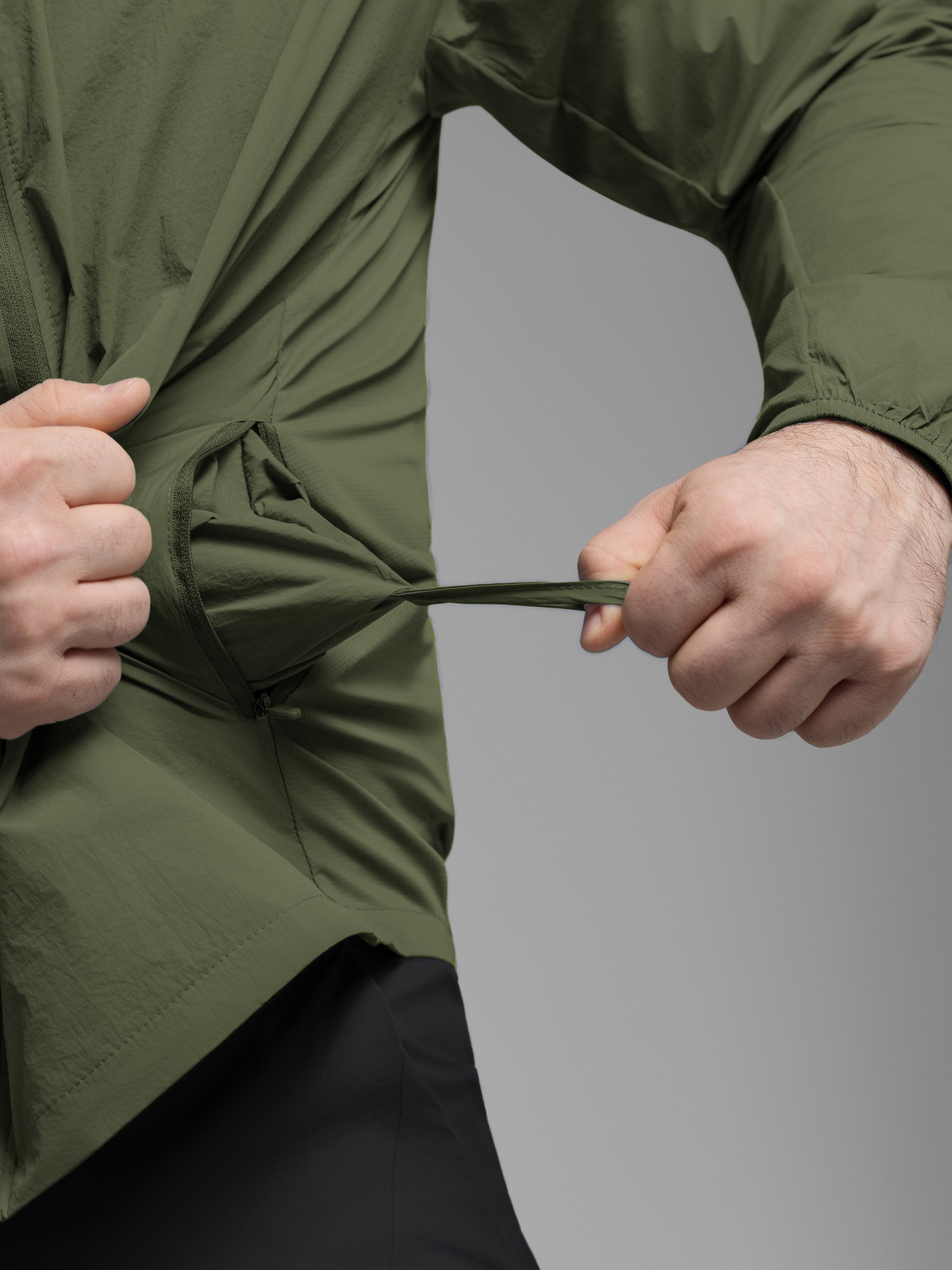 Куртка вітрівка BEZET Solguard UV 100 хакi - Фото 41