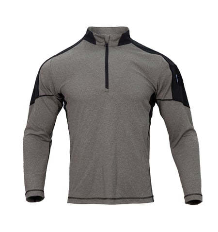 Тактична сорочка убакс Blue Label Hunter Long Sleeve Polo Emerson Сіро-зелений