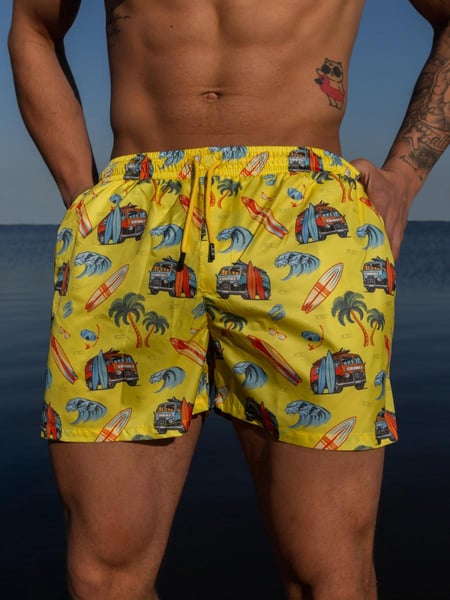 Шорти плавальні BEZET Турист жовтий