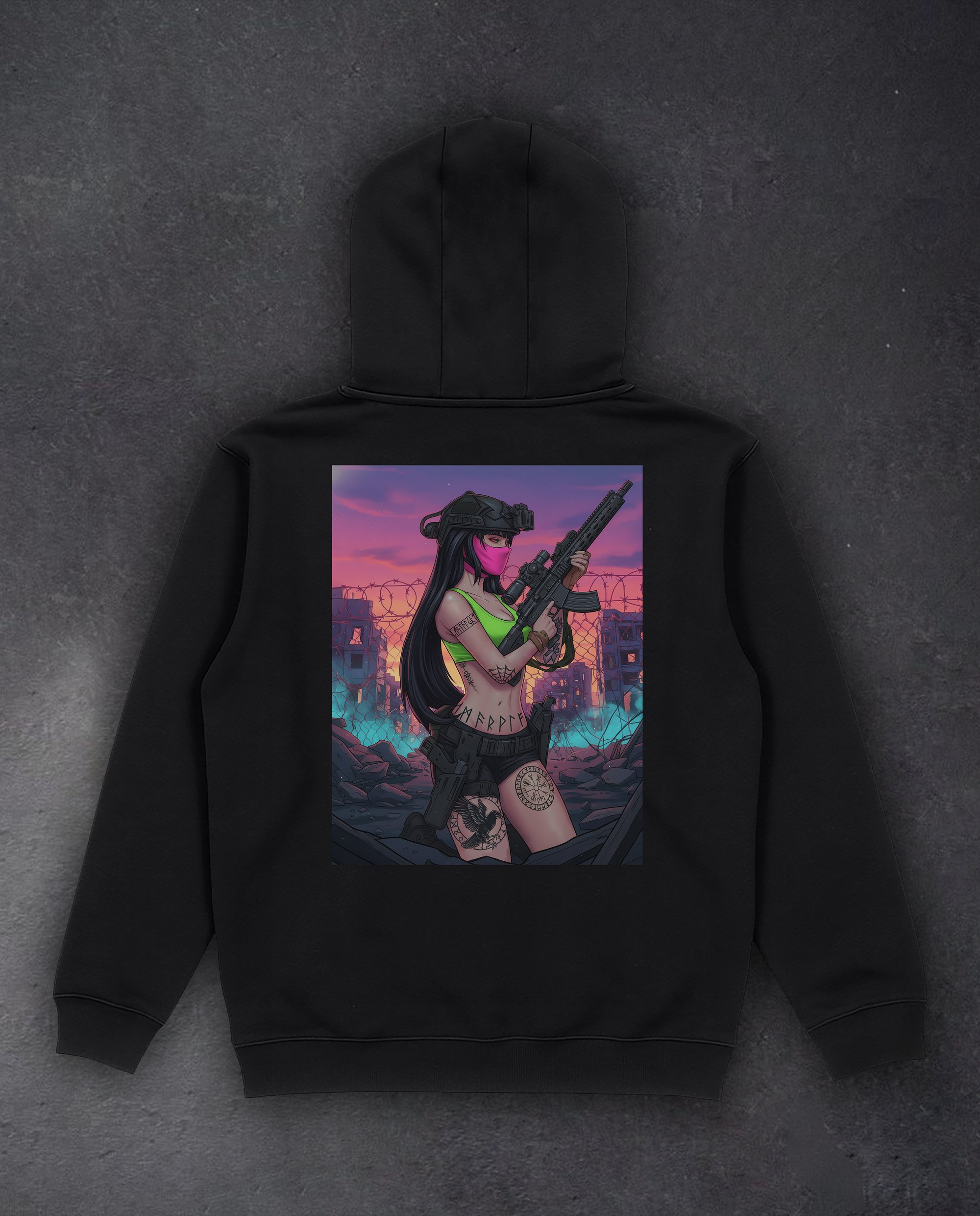 Худі на флісі / без флісу "BarbWire" color We feel