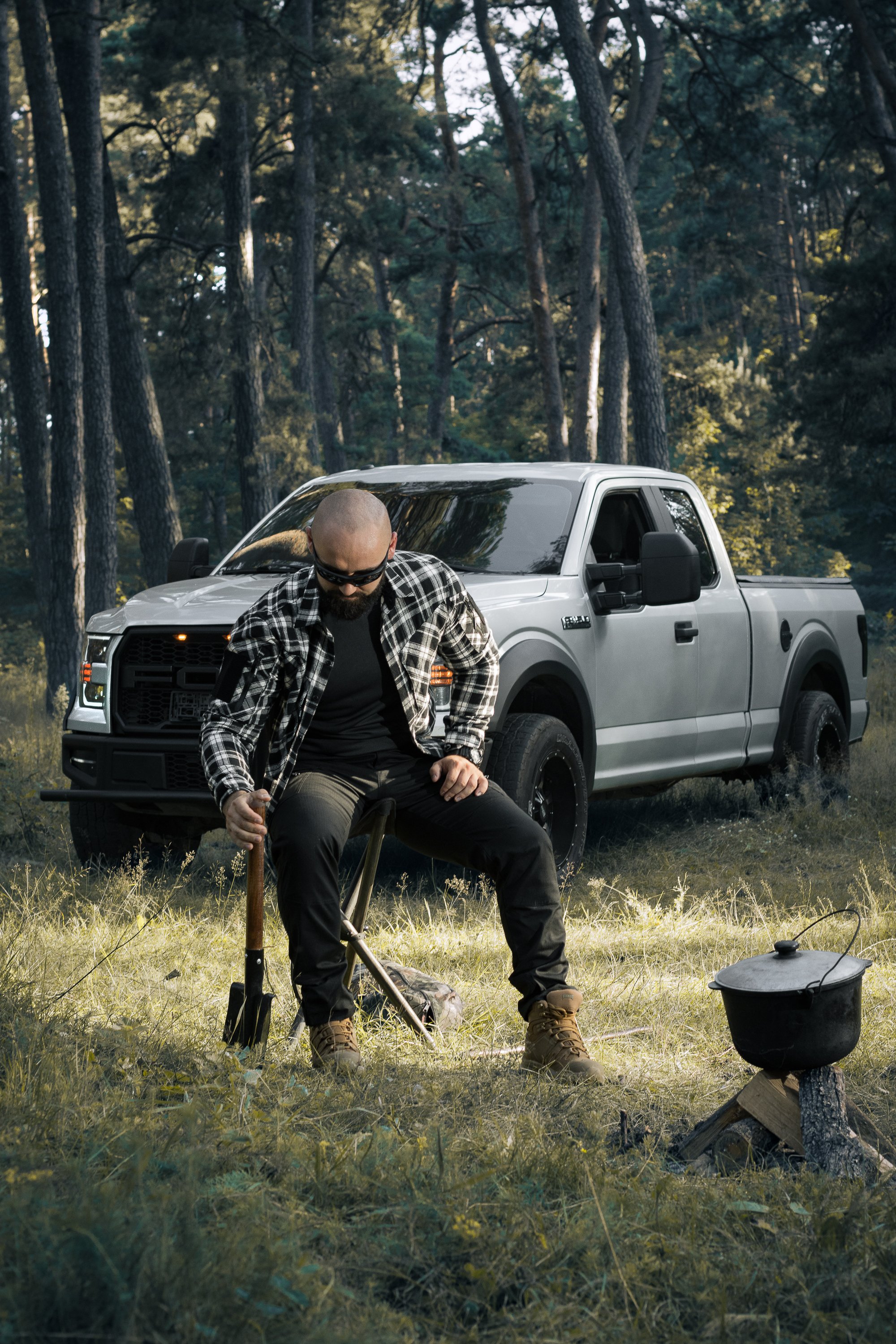 Сорочка фланелева BEZET Defender чорний/білий - Фото 39