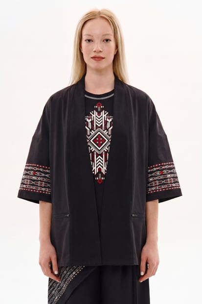Жіноче кімоно з нейлону та етнопринтами "Хаторі" TURWEAR