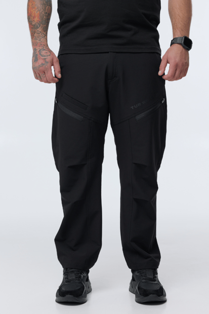 Карго з нейлону та кишенями на блискавці "Апачі", чорний TURWEAR