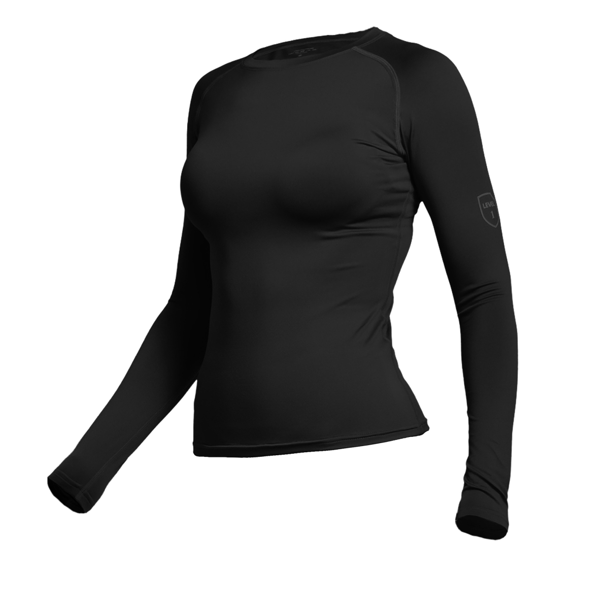 Женское термобелье реглан GigMilitary IceFox Level 1, из ткани Thermo line. Черный