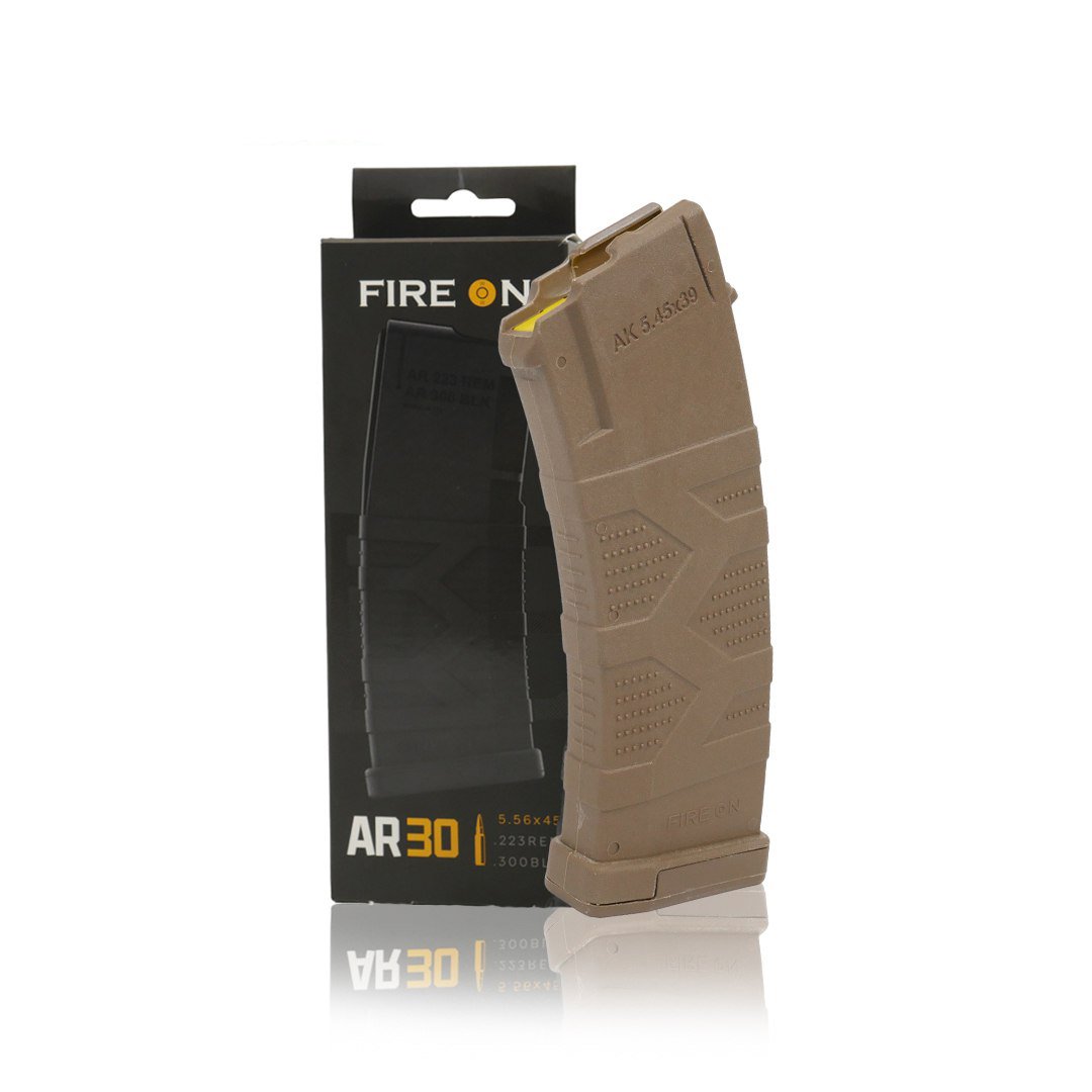 Магазин FireON АК30 5,45*39 Койот / Жовтий подавач KIBORG