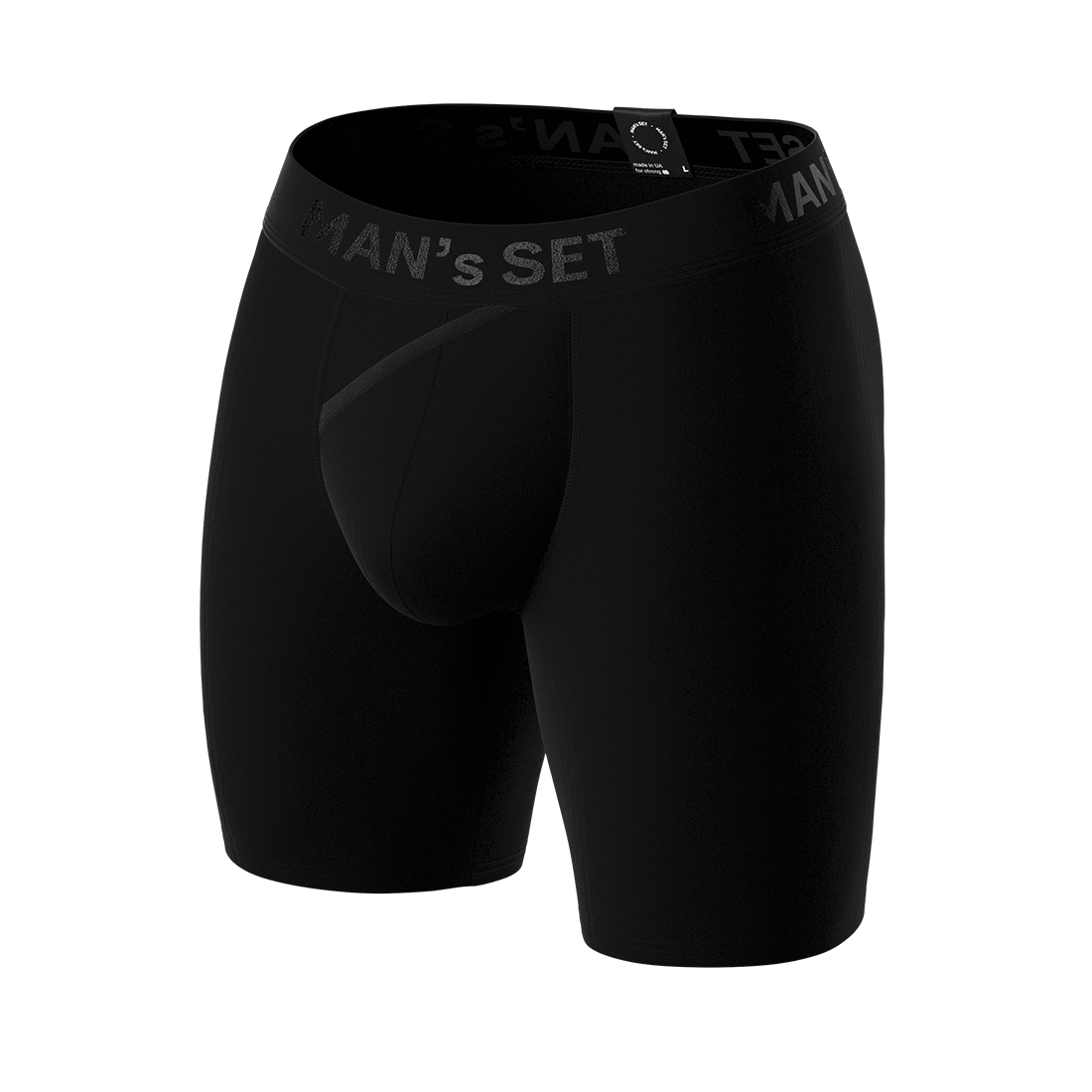 Чоловічі анатомічні боксери Anatomic Long 2.1 Black Series Micromodal, чорний MansSet