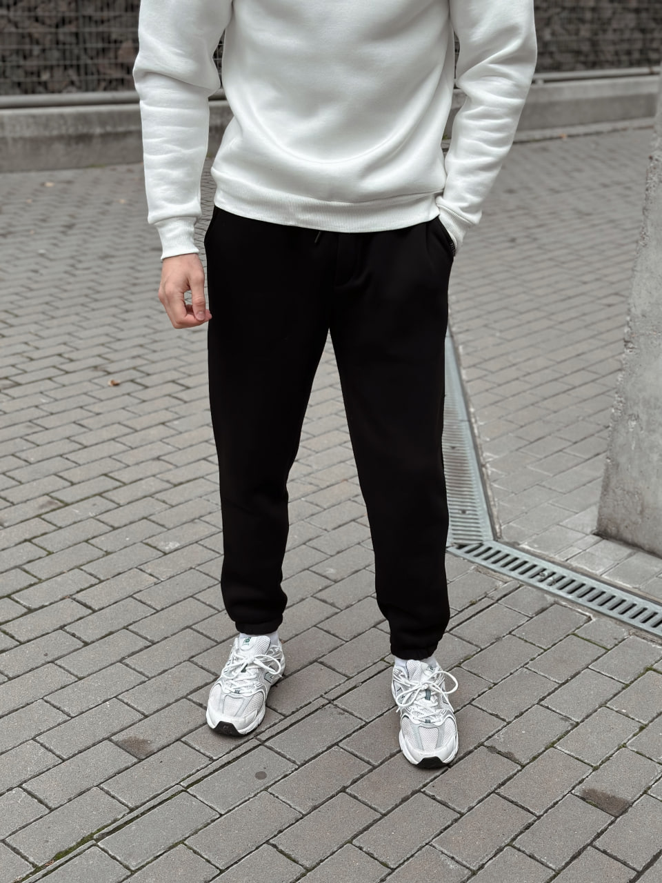 Мужские теплые спортивные штаны с начесом Reload Active серый/ Трикотажные штаны флисовые с кармаными