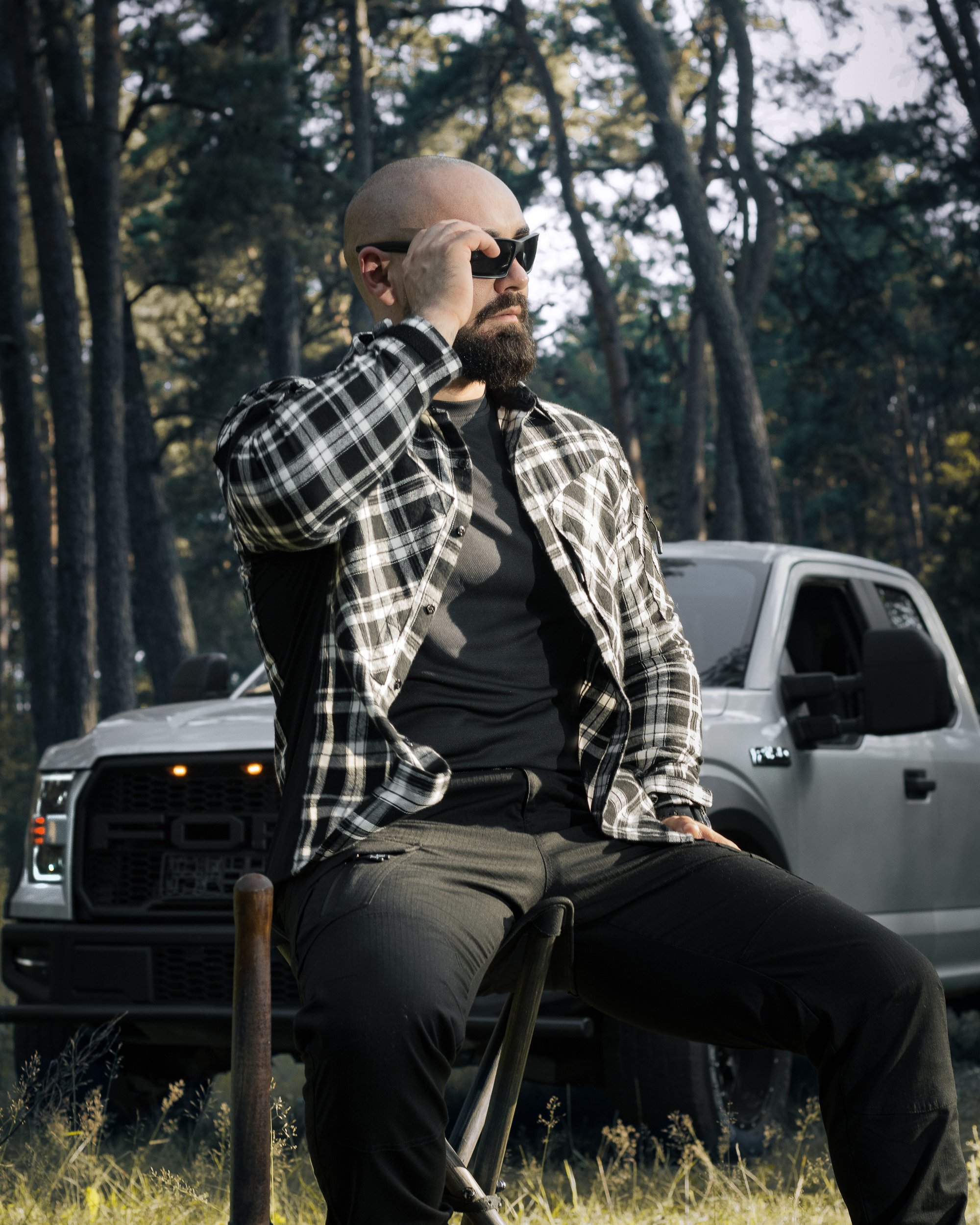 Сорочка фланелева BEZET Defender чорний/білий - Фото 40