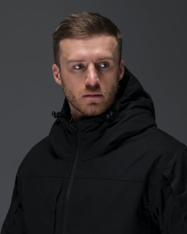 Куртка тактична зимова BEZET Штурм чорний - Фото 21