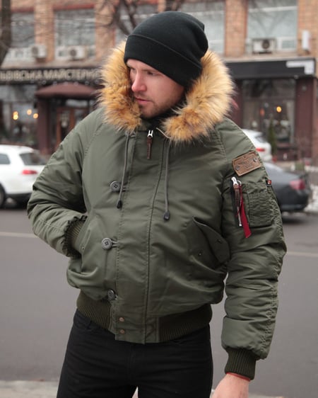 Аляска N-2B Old School хакі Olymp