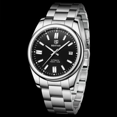 Чоловічий механічний годинник Benyar Automatic 10 BAR - Фото 2
