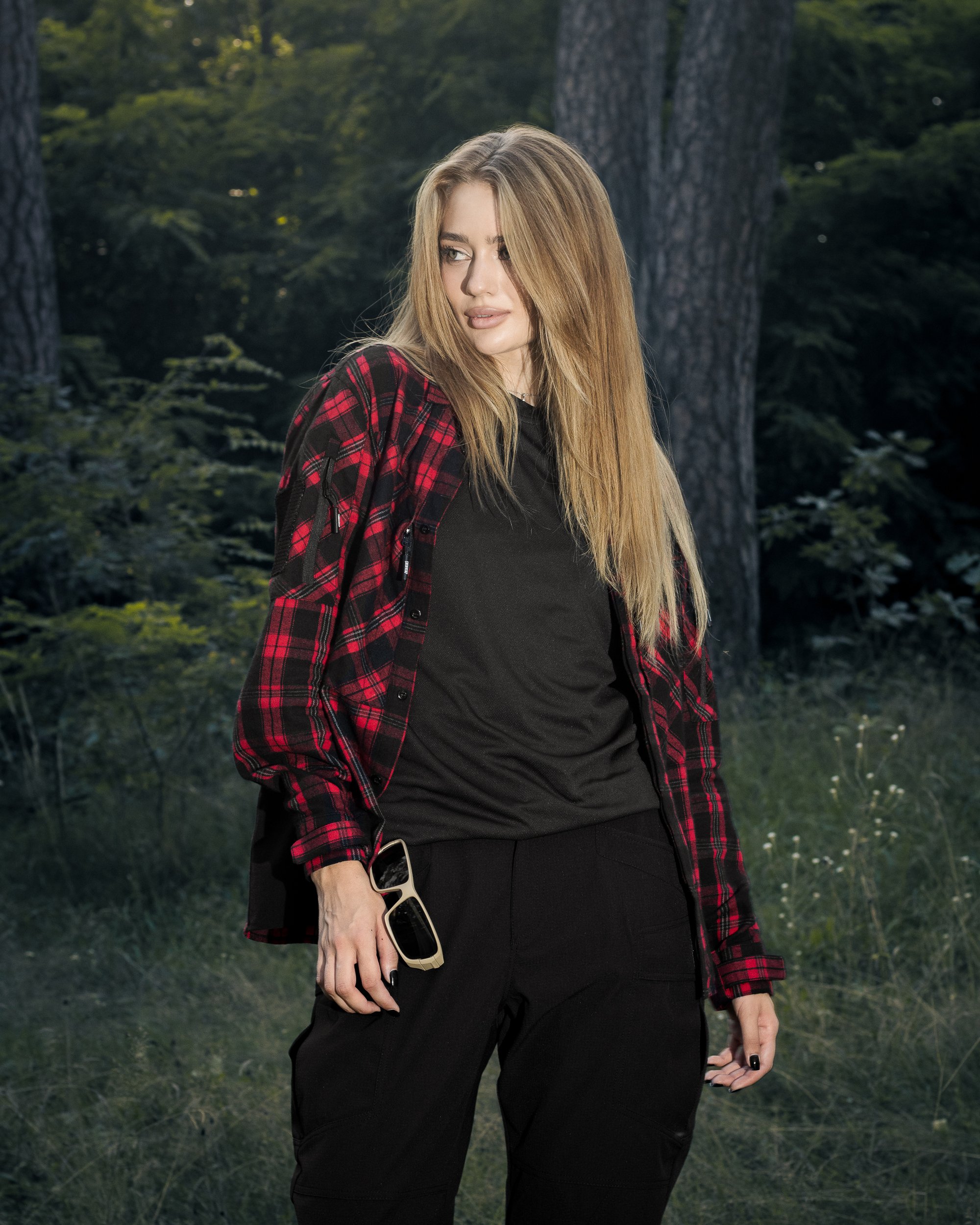 Сорочка фланелева жіноча BEZET Defender чорний/червоний - Фото 22