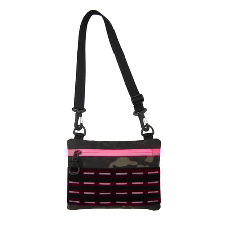 Тактична сумка через плече RoKit Multicam Black Pink S з MOLLE та велкро