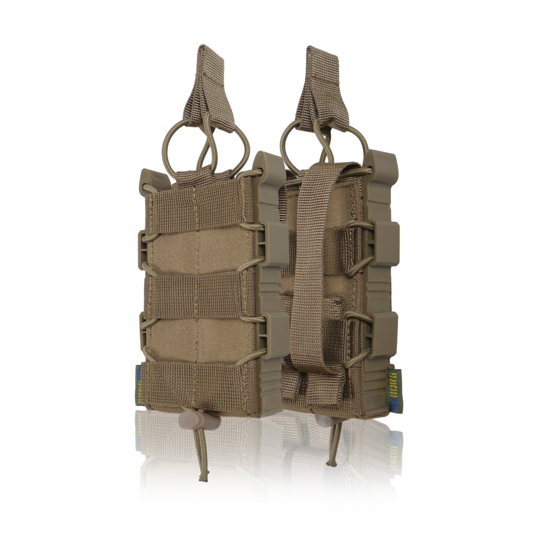 Жорсткий посилений тактичний підсумок Kiborg GU Single Mag Pouch Coyote KIBORG