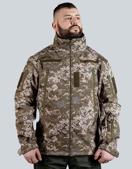 Куртка тактична Soft Shell Патріот піксель М14 MILIGUS