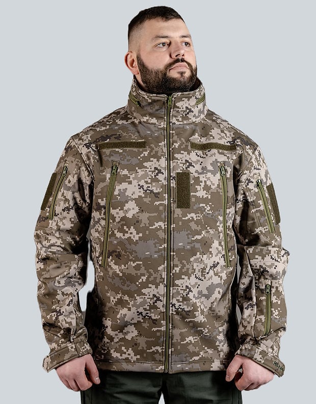 Куртка тактична Soft Shell Патріот піксель М14 MILIGUS
