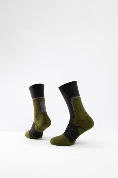 Компресійні термошкарпетки Makalu Green merino wool ТМ BANDIT