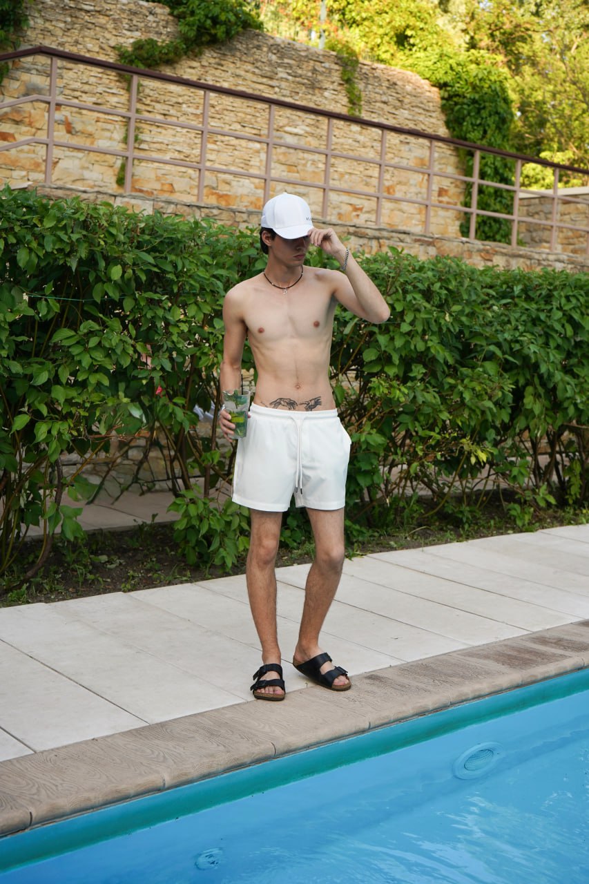 Шорти плавальні Reload - Aqua, молочний