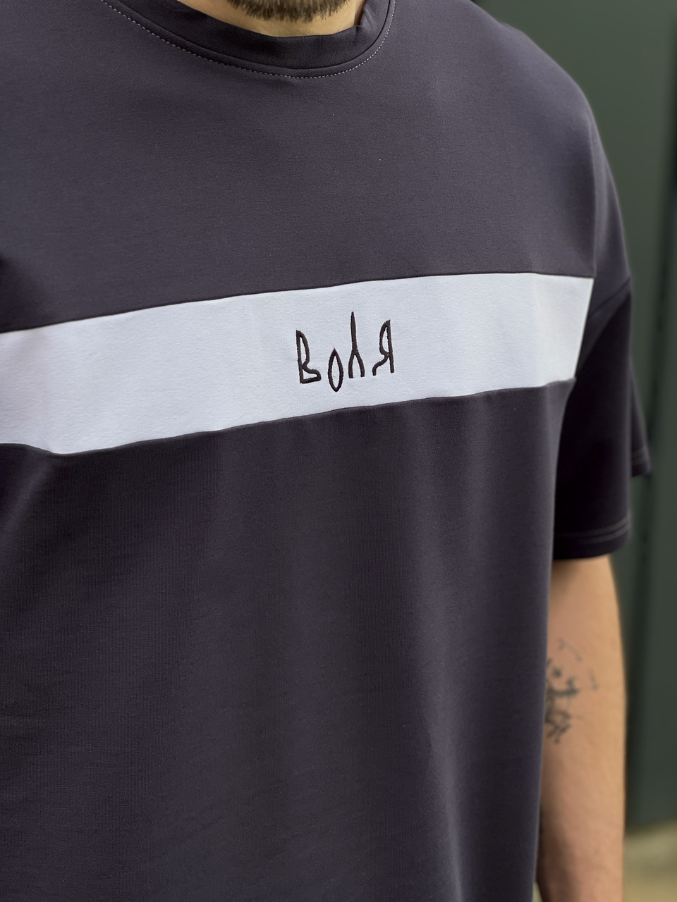 Літній комплект футболка та штани чоловічі графітовий модель Воля TURWEAR - Фото 10