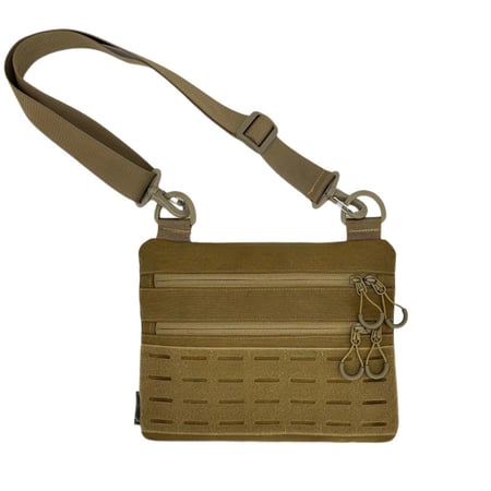 Тактична чоловіча сумка через плече RoKit Coyote M із MOLLE та панеллю велкро