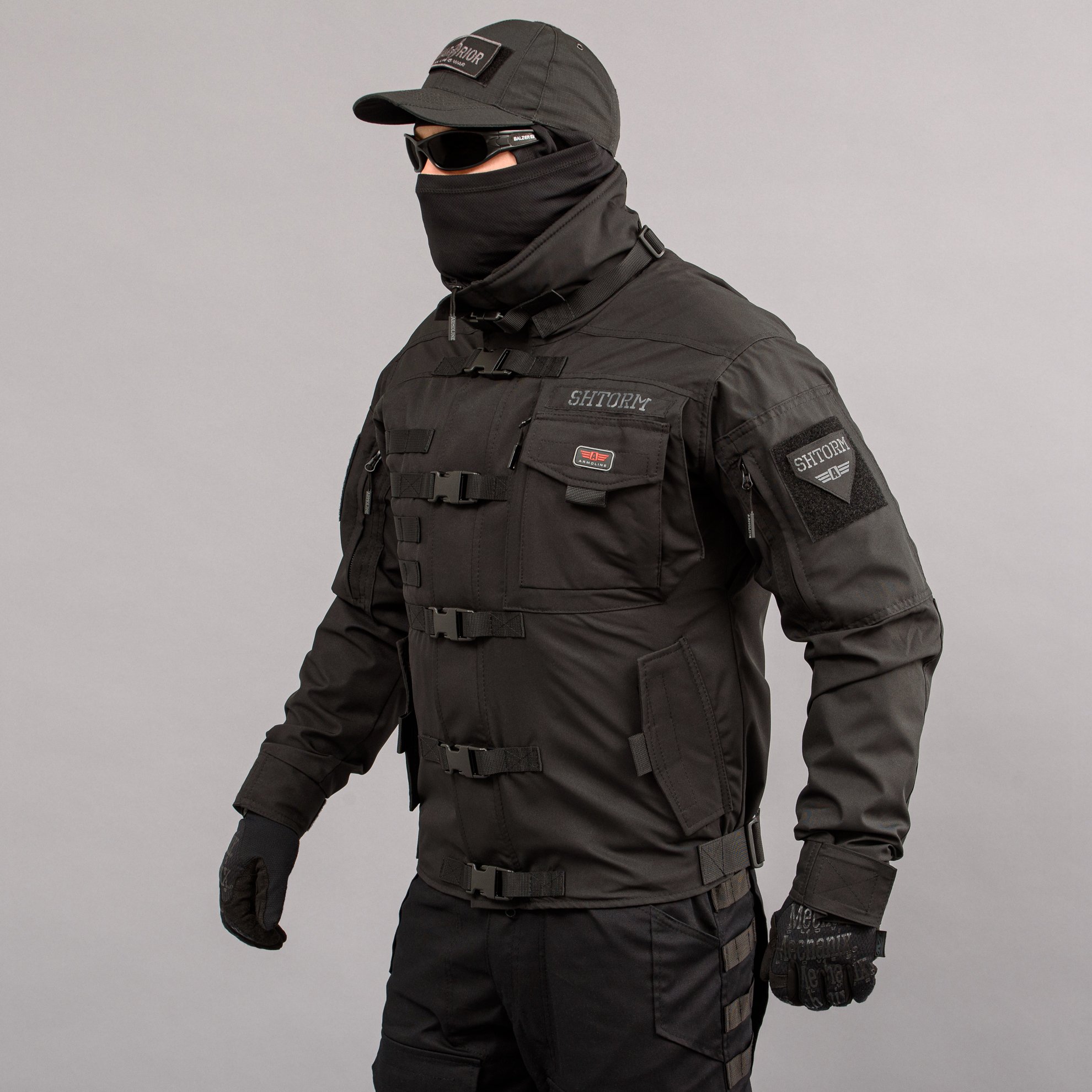 Куртка тактична "SHTORM" BLACK Armoline