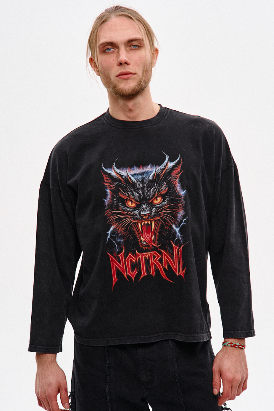 Чоловічий лонгслів NCTRNL "Angry Cat" TURWEAR