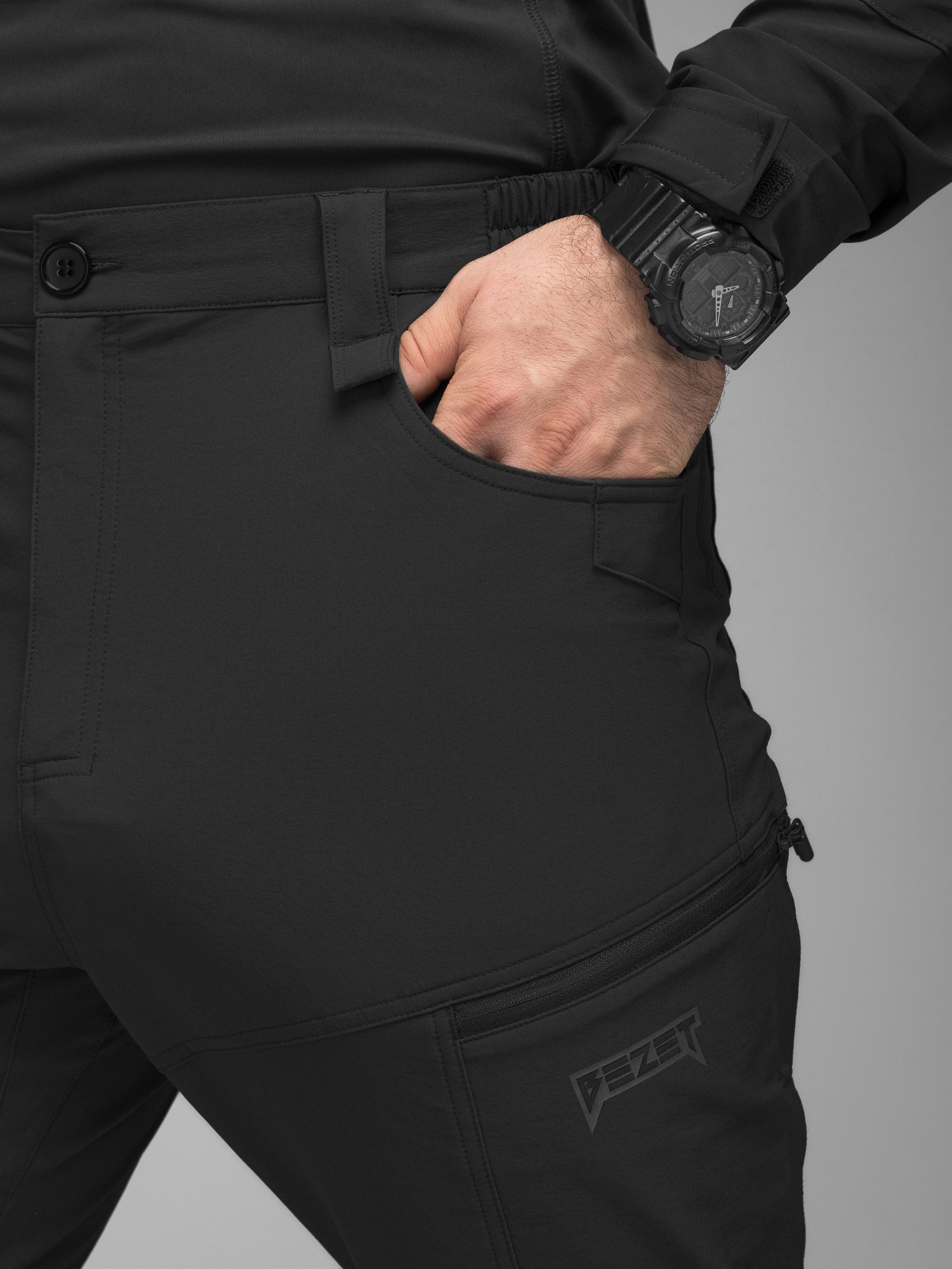 Штани карго тактичні BEZET TactDry 240 чорний - Фото 17