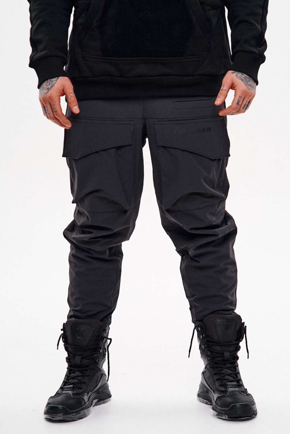 Карго штани з нейлону на мікрофлісі "Одін", сірий TURWEAR