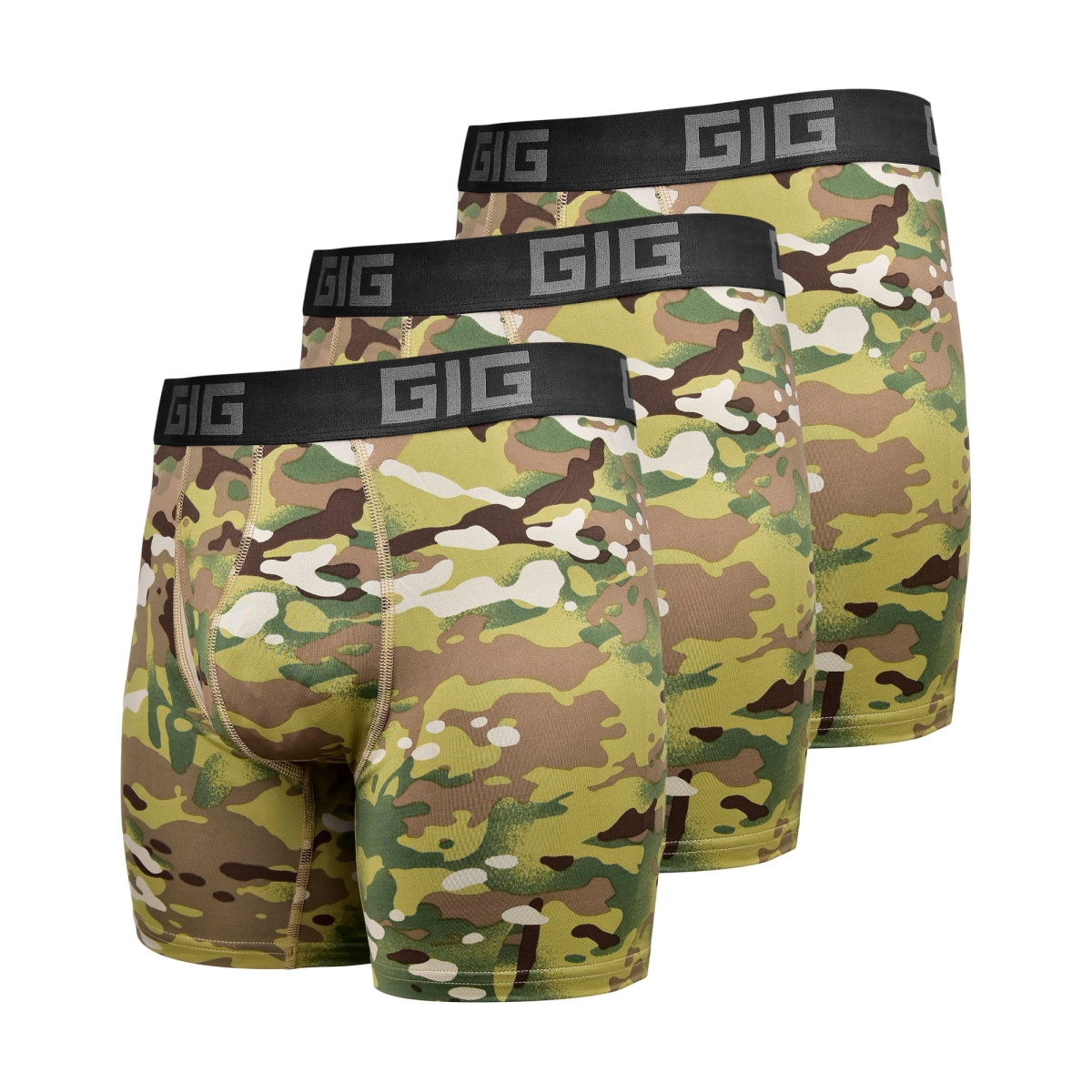 Комплект трусів Dynamic air подовжені. Колір Мультикам, 3 шт GIG MILITARY