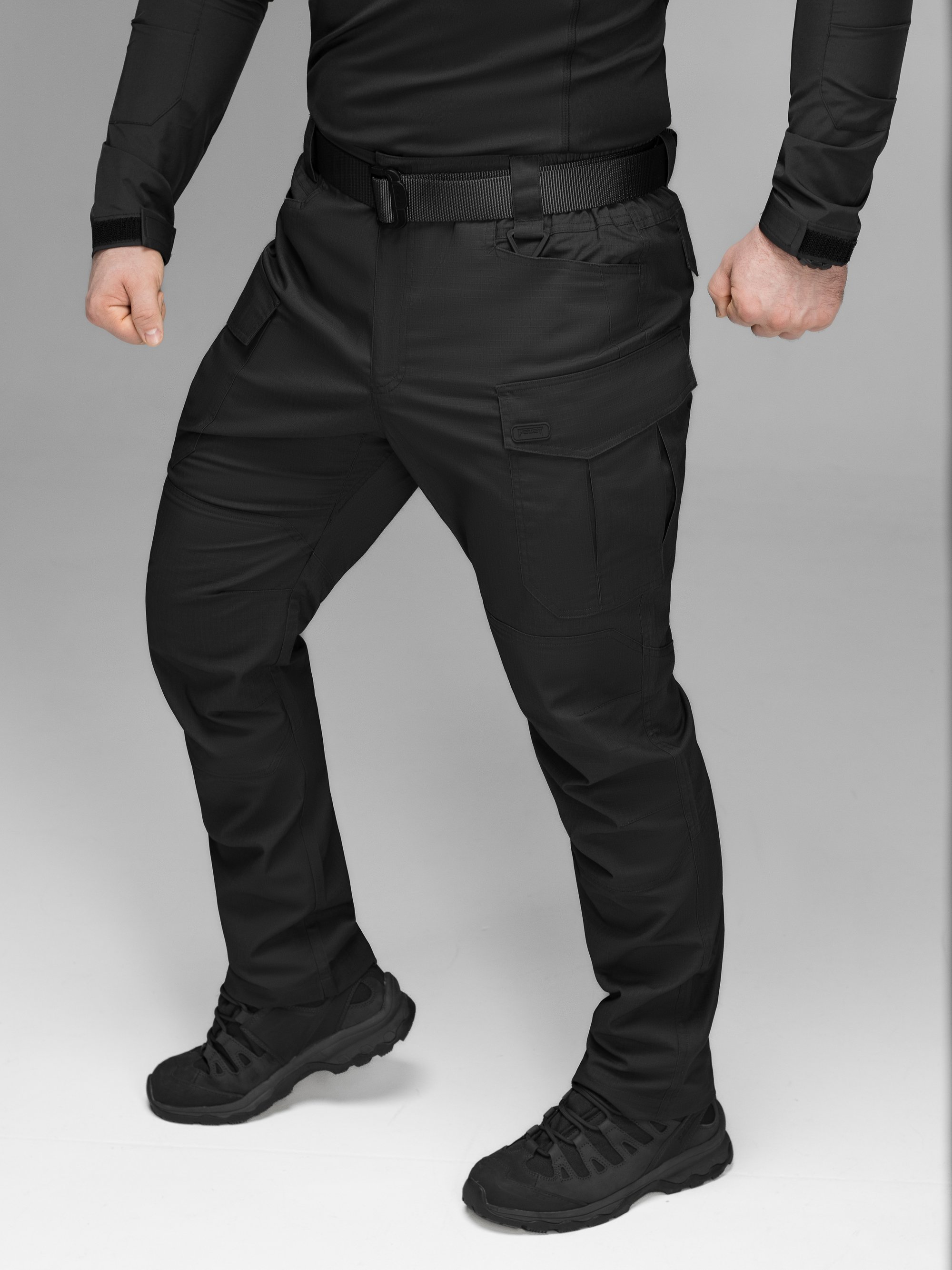 Штаны карго тактические BEZET Ranger черный - Фото 10