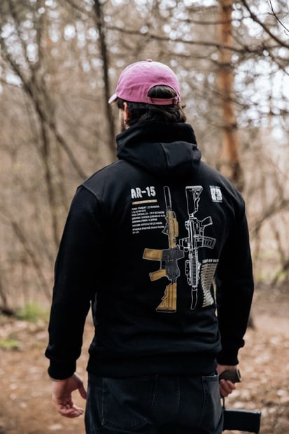 Худі чорне "АР-15 new" Bad Boy Company
