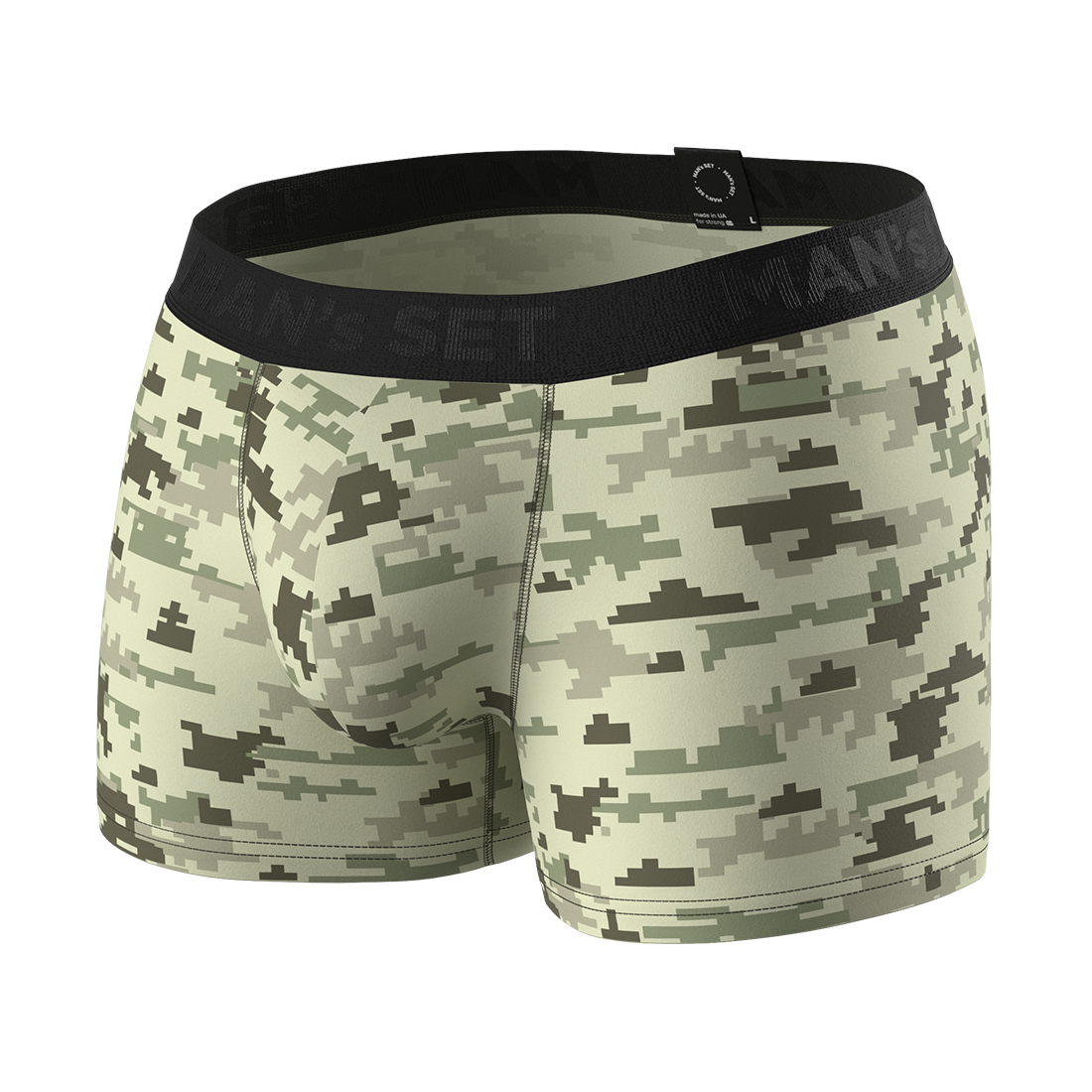 Чоловічі анатомічні боксери, Intimate 2.1 Black Series, піксель MansSet