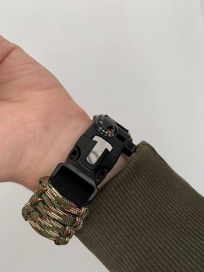 Чоловічий водостійкий тактичний годинник Hemsut Military з компасом - Фото 12