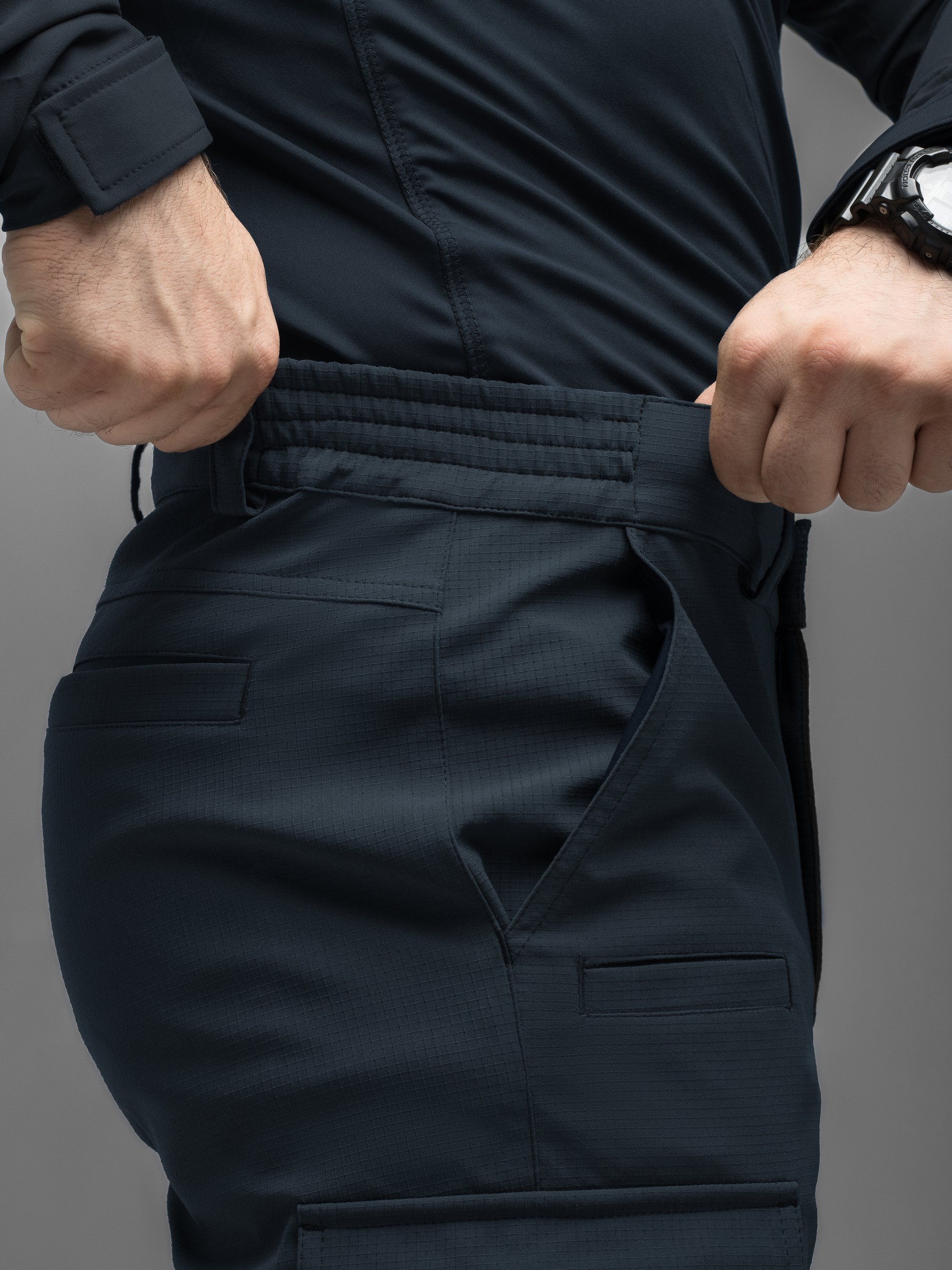 Штани карго тактичні BEZET Basic синій - Фото 14